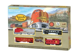 Bachmann 00647 SANTA FE FLYERTrain Set HO SCALE NEW(Bachmann 00647 Santa Fe Flyer Ho Scale New)