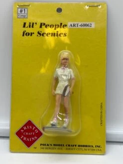 Aristo Craft ART-60062 Female With Tennis Dress And Racket G SCALE/ ONE GAUGE NEW(Aristo Craft Art 60062 Aristo Craft Art 60062 Female With Tennis Dress And Racket G Scale One Gauge New)