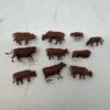 HOFIGURES 10 Brown Cows PACK 1 HO SCALE USED(Hofigures 10 Brown Cows Pack 1 Ho Scale New) -BRADY’S TRAINS MODELs 09F34917 110C 41EA 923E FB827CE9484B