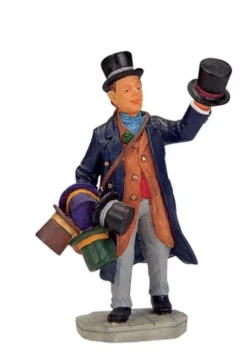 Lemax 12477A Top Hat Peddler Figurine(Lemax 12477a Top Hat Peddler Figurine)
