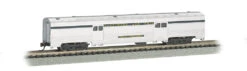Bachmann 14653 Baltimore & Ohio B&O 72' Streamlined Fluted 2-Door Baggage Car Silver W/ Blue Stripe N SCALE(Bachmann 14653 Baltimore Ohio B O 72 Streamlined Fluted 2 Door Baggage Car N Scale)