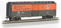 Bachmann 16001 Great Northern GN 40' PS-1 Boxcar #2357 Green & Orange HO Scale(Bachmann 16001 Great Northern Gn 40 Ps 1 Boxcar 2357 Ho Scale)
