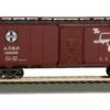 Bachmann 16501 40' SANTA FE MAP BOX CAR - SUPER CHIEF HO SCALE NEW(Bachmann 16501 40 Santa Fe Map Box Car Super Chief Ho Scale New) -BRADY’S TRAINS MODELs 16501