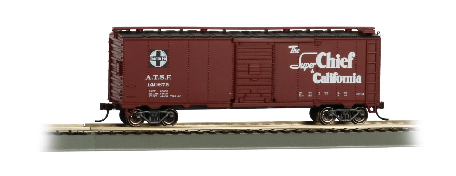 Bachmann 16501 40' SANTA FE MAP BOX CAR - SUPER CHIEF HO SCALE NEW(Bachmann 16501 40 Santa Fe Map Box Car Super Chief Ho Scale New) 3 Bachmann 16501 40' SANTA FE MAP BOX CAR - SUPER CHIEF HO SCALE NEW(Bachmann 16501 40 Santa Fe Map Box Car Super Chief Ho Scale New)
