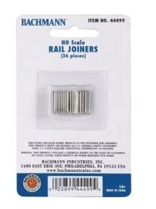 Bachmann 44499 HO EZ Track Rail Joiners/36cd NEW(Bachmann 44499 Ho Ez Track Rail Joiners 36cd New)