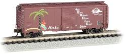 Bachmann 17060 AAR 40' STEEL BOX CAR - MISSOURI PACIFIC - HERBIE N SCALE NEW(Bachmann 17060 Aar 40 Steel Box Car Missouri Pacific Herbie N Scale New)
