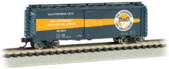Bachmann 17064 Baltimore & Ohio B&O AAR 40' Steel Boxcar #467603 N Scale(Bachmann 17064 Baltimore Ohio B O Aar 40 Steel Boxcar Feather Car 467603 N Scale)
