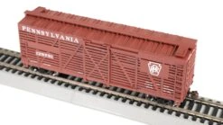 Bachmann 18515 40' STOCK CAR - PENNSYLVANIA RAILROAD #128781 HO SCALE NEW(Bachmann 18515 40 Stock Car Pennsylvania Railroad 128781 Ho Scale New) -BRADY’S TRAINS MODELs 18515 1