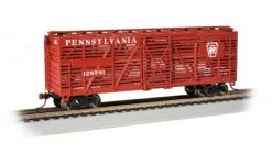 Bachmann 18515 40' STOCK CAR - PENNSYLVANIA RAILROAD #128781 HO SCALE NEW(Bachmann 18515 40 Stock Car Pennsylvania Railroad 128781 Ho Scale New) -BRADY’S TRAINS MODELs 18515 2