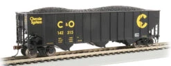Bachmann 18744 Chessie Chesapeake & Ohio - Beth Steel 100 Ton 3 Bay Hopper #142315 HO Scale NEW(Bachmann 18744 Chessie Chesapeake Ohio Beth Steel 100 Ton 3 Bay Hopper 142315 Ho Scale)