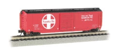 Bachmann 19454 Santa Fe ATSF 50' Sliding Door Boxcar N Scale(Bachmann 19454 Santa Fe Atsf 50 Sliding Door Boxcar N Scale)