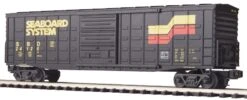 MTH Premier 20-93029 Seaboard 50 Waffle Side Box Car O SCALE NEW(Mth Premier 20 93029 Seaboard 50 Waffle Side Box Car O Scale New)