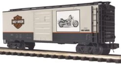 MTH Premier 20-93222 Harley-Davidson Box Car #1990. O SCALE NEW(Mth Premier 20 93222 Harley Davidson Box Car 1990 O Scale New)