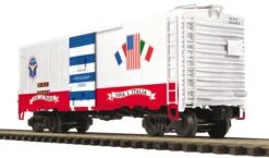 MTH Premier 20-93524 New York Central 40' AAR Box Car - New York Central (MTHRRC) O SCALE Used Excellent Damaged Box(Mth Premier 20 93524 New York Central 40 Aar Box Car New York Central Mthrrc O Scale Used Excellent)
