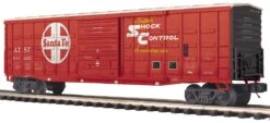 MTH Premier 20-93986 Santa Fe 50 Waffle Box Car #611025. O SCALE NEW(Mth Premier 20 93986 Santa Fe 50 Waffle Box Car 611025 O Scale New)