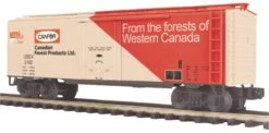 MTH Premier 20-94028 Canfor Canadian Forest Products MTHRRC Reefer Car - Car No.: 2102 O SCALE NEW(Mth Premier 20 94028 Canfor Canadian Forest Products Mthrrc Reefer Car Car No 2102 O Scale New)