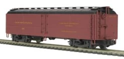 MTH Premier 20-94134 Pennsylvania R50B Express Reefer Car - Pennsylvania (Black Trucks) O SCALE New(Mth Premier 20 94134 Pennsylvania R50b Express Reefer Car Pennsylvania Black Trucks O Scale)