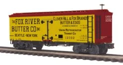MTH Premier 20-94624 Fox River Butter 36’ Woodsided Reefer Car(Mth Premier 20 94624 Fox River Butter 36 Woodsided Reefer Car)