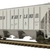 MTH Premier 20-97258 Western Maryland WM High-Sided Hopper Car Ps-2CD #4736(20 97258 Western Maryland High Sided Hopper Car Ps 2cd 4728) -BRADY’S TRAINS MODELs 20 97258