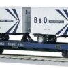 MTH Premier 20-98110 B+O Flat Car W/ Trailers #9126 O Scale(Mth Premier 20 98110 B O Flat Car W Trailers) -BRADY’S TRAINS MODELs 20 98110