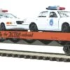 MTH Premier 20-98546 Denver & Rio Grande Flat Car W/(2) Ford Police Cars . O SCALE NEW(Mth Premier 20 98546 Denver Rio Grande Flat Car W 2 Ford Police Cars O Scale New) -BRADY’S TRAINS MODELs 20 98546