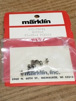 Marklin Replacement Wheels441-70081 PG-08-4 Pieces Z SCALE 1:220(Marklin Replacement Wheels 441 70081 Pg 08 4 Pieces Z Scale 1 220)