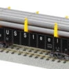 Lionel 2119232 US STEEL GONDOLA W/ PIPE LOAD #260032 S SCALE AMERICAN FLYER NEW(Lionel 2119232 Us Steel Gondola W Pipe Load 260032 S Scale American Flyer New)