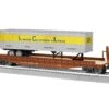 Lionel 2326390 ILLINOIS CENTRAL 50' FLATCAR W/ ICX TRAILER O SCALE NEW Limited(Lionel 2326390 Illinois Central 50 Flatcar W Icx Trailer O Scale New) -BRADY’S TRAINS MODELs 2326390 01