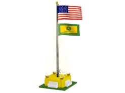 Lionel 2329250 JOHN DEERE NOTHING RUNS LIKE A DEER FLAGPOLE O SCALE NEW(Lionel 2329250 John Deere Flagpole Limited)