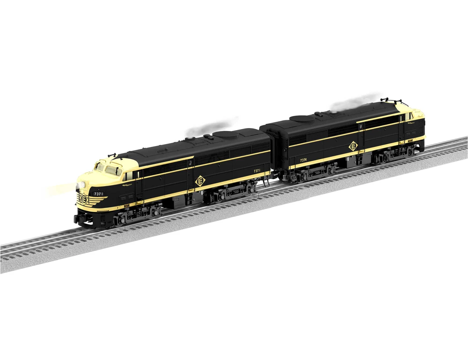 Lionel 2333090, 2333099 Erie Lackawanna Legacy FA-2 AA #7371/#7374 And FB-2 #7383O Scale NEW Limited.(Lionel 2333090 2333099 Erie Lackawanna Legacy Fa 2 Aa 7371 7374 And Fb 2 7383 O Scale New) 3 Lionel 2333090, 2333099 Erie Lackawanna Legacy FA-2 AA #7371/#7374 And FB-2 #7383O Scale NEW Limited.(Lionel 2333090 2333099 Erie Lackawanna Legacy Fa 2 Aa 7371 7374 And Fb 2 7383 O Scale New)