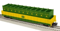 Lionel 2426280 JOHN DEERE GONDOLA WITH CONTAINERS O Scale(Lionel 2426280 John Deere Gondola With Containerssku)