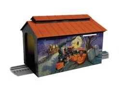 Lionel 2429070 ANGELA TROTTA THOMAS HALLOWEEN COVERED BRIDGE O SCALE NEW(Lionel 2429070 Angela Trotta Thomas Halloween Covered Bridge O Scale New)