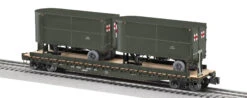Lionel 2526360 US ARMY TOFC # W/2 TRAILERS #39514 O SCALE LIMITED NEW(Lionel 2526360 Us Army Tofc W 2 Trailers 39514 O Scale Limited New)