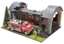 Menards 275-9250 Calamity Caboose Building Fire Tuck NEW O Scale(Menards O Scale 275 9250 Calamity Caboose Building Fire Tuck New)