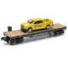 Menards 279-9389 Union Pacific UP Flatcar With Ram TruckO SCALE NEW(Menards 279 9389 Union Pacific Up Flatcar With Ram Truck New)