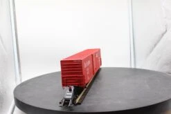 Atlas 7530 ACF 60' S.D. BURLINGTON DECORATED AUTO PARTS BOX CAR 2 Rail O SCALE WEATHERED / CUSTOM Decorated AS IS Used Damaged Box(Atlas 7530 Acf 60 S D Burlington Decorated Auto Parts Box Car 2 Rail O Scale Weathered As Is Used Damaged Box) -BRADY’S TRAINS MODELs 2f2d463d53604a485aba36c1c115ba8f