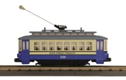 MTH Railking 30-5199 Main Street Bump-n-Go Trolley - Road #210 O SCALE NEW(Mth 30 5199 Main Street No 210 Bump N Go Trolley)