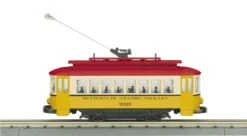 MTH Railking 30-5216 Metropolis Bump-n-Go Trolley #3323. O SCALE NEW(Mth 30 5216 Metropolis Transit Bump N Go Trolley)
