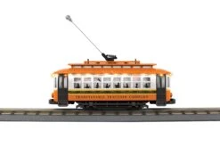 MTH Railking 30-5226 Transylvania Bump-n-Go Trolley With LED LightsTraction Co. #1031. O SCALE NEW(Mth 30 5226 Transylvania Bump N Go Trolley With Led Lights Traction Co No 1031 Limited)