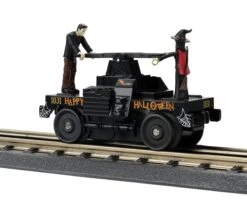 MTH Railking 30-5242 Halloween Operating Hand Car #1031. BLACK O SCALE NEW(Mth Railking 30 5242 Halloween Operating Hand Car 1031 Black O Scale New)