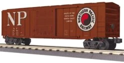 MTH Railking 30-71072 Northern Pacific 50 Modern Box Car #3889. O SCALE NEW(Mth Railking 30 71072 Northern Pacific 50 Modern Box Car 3889 O Scale New)