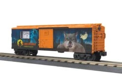 MTH Railking 30-71110 Transylvania Power & Light Box Car W/Power Meter Car No. 2022. Werewolf O SCALE NEW(Mth Railking 30 71110 Transylvania Power Light Box Car W Power Meter Car No 2022 Werewolf O Scale New)