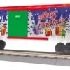 MTH 30-71112 Christmas Boxcar W/Blinking LEDs -(Mth 30 71112 Box Car W Blinking Leds Christmas) -BRADY’S TRAINS MODELs 30 71112