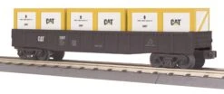 MTH Railking 30-72002 Caterpillar Gondola Car W/Crates O SCALE NEW(Mth Railking 30 72002 Caterpillar Gondola Car W Crates O Scale New)