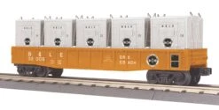 MTH Railking 30-7263 Bessemer & Lake Erie Gondola Car W/LCL Containers #32008. O SCALE Like New(Mth Railking 30 7263 Bessemer Lake Erie Gondola Car W Lcl Containers 32008 O Scale Like New)