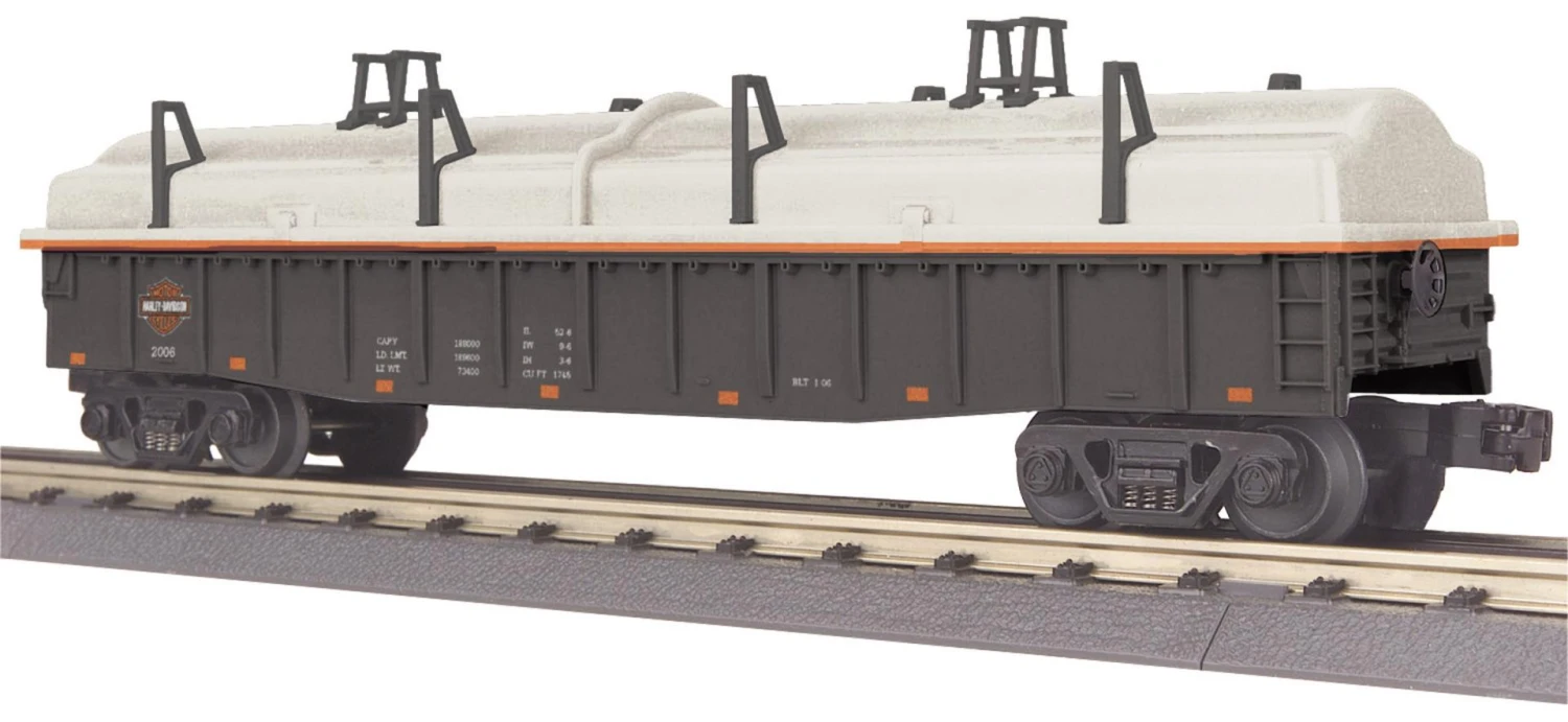 MTH Railking 30-7283 Harley-Davidson Gondola Car W/Cover No. 2006 O Scale NEW(Mth Railking 30 7283 Harley Davidson Gondola Car W Cover No 2006 O Scale New) 3 MTH Railking 30-7283 Harley-Davidson Gondola Car W/Cover No. 2006 O Scale NEW(Mth Railking 30 7283 Harley Davidson Gondola Car W Cover No 2006 O Scale New)