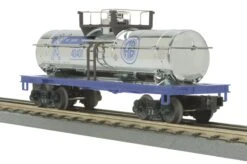 MTH Railking 30-73222 Alaska Tank Car - (Chrome) Alaska40407 O SCALE Used Excellent(Mth Railking 30 73222 Alaska Tank Car Chrome Alaska 40407 O Scale Used Excellent)