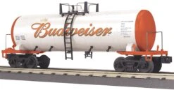 MTH Railking 30-73226 AB Budweiser Modern Tank Car #189507. O SCALE Like New(Mth 30 73226 Modern Tank Car Budweiser)