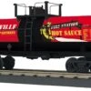 MTH Railking 30-73577 Fire Station Hot Sauce Smoking Tank Car #1569300. O SCALE NEW(Mth Railking 30 73577 Fire Station Hot Sauce Smoking Tank Car 1569300 O Scale New) -BRADY’S TRAINS MODELs 30 73577