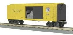 MTH Railking 30-74189 New York Transit O SCALE RailKing Rounded Roof Box Car W/Generator NEW(Mth Railking 30 74189 New York Transit O Scale Railking Rounded Roof Box Car W Generator New)
